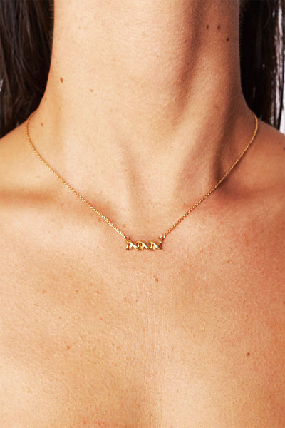 DNA Necklace 9ct Gold Plated